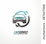 car abstract vector logo design ... | Shutterstock .eps vector #387647068