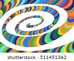 colorful abstract spiral... | Shutterstock .eps vector #511451362