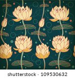 Lotus Background. Floral...