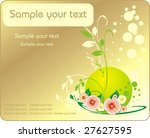 decorative bouquet of flowers.... | Shutterstock .eps vector #27627595