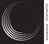 halftone dots in semi circle... | Shutterstock .eps vector #1918766912