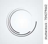  lines in circle form . spiral... | Shutterstock .eps vector #704279662