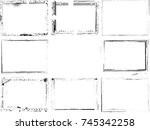 vector frames. rectangles for... | Shutterstock .eps vector #745342258