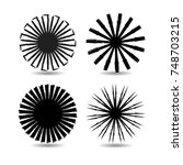 circle form . spiral vector... | Shutterstock .eps vector #748703215