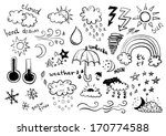 weather signs | Shutterstock .eps vector #170774588