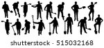 people with shovel silhouettes | Shutterstock .eps vector #515032168