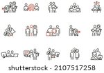 vector set of linear icons... | Shutterstock .eps vector #2107517258