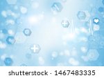 abstract technology and science ... | Shutterstock . vector #1467483335