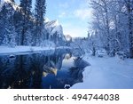 Yosemite Reflection In Winter