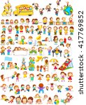 vector illustration of children ... | Shutterstock .eps vector #417769852