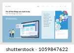creative website template... | Shutterstock .eps vector #1059847622
