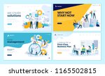 set of web page design... | Shutterstock .eps vector #1165502815