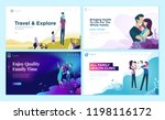 set of web page design... | Shutterstock .eps vector #1198116172