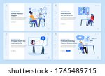 set of web page design... | Shutterstock .eps vector #1765489715