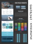 one page website design... | Shutterstock .eps vector #194781995