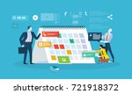 events. flat design business... | Shutterstock .eps vector #721918372