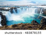Godafoss, One of the most famous waterfalls in Iceland. 