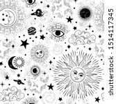 space galaxy constellation... | Shutterstock .eps vector #1514117345