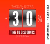 sale coupon  voucher. time to... | Shutterstock . vector #451554565