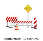 under construction stuff for... | Shutterstock .eps vector #115854892