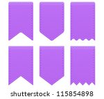 violet retro ribbons a tags | Shutterstock .eps vector #115854898