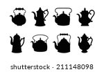 Set Of Isolated Icon Silhouette ...