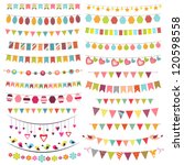 Colorful Bunting And Garlands
