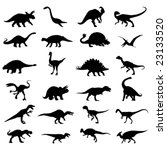 dinosaurs set vector | Shutterstock .eps vector #23133520