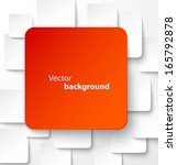 red paper square banner with... | Shutterstock .eps vector #165792878