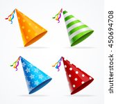 party hat set isolated with... | Shutterstock .eps vector #450694708