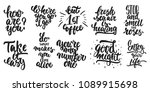 hand drawn lettering different... | Shutterstock .eps vector #1089915698