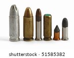 bullets on the white background