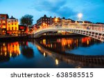 Dublin  Ireland. Night View Of...