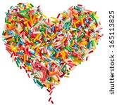 Colorful Candy Sprinkles Heart...