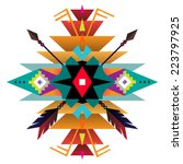 Aztec Ethnic Print Background
