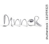 cutlery  dinner | Shutterstock . vector #161959325