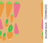 striped carrot  onion pattern . ... | Shutterstock . vector #720480202