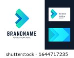 logo and business card template ... | Shutterstock .eps vector #1644717235
