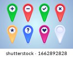 collection of map pins in... | Shutterstock .eps vector #1662892828