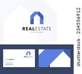 real estate logo template with... | Shutterstock .eps vector #234556912