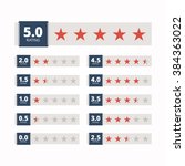 star rating badges. vector... | Shutterstock .eps vector #384363022