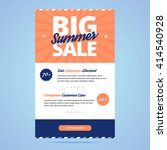 big summer sale newsletter... | Shutterstock .eps vector #414540928