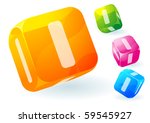 glossy transparent vector abc... | Shutterstock .eps vector #59545927