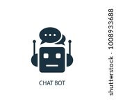 chat bot icon. simple element... | Shutterstock .eps vector #1008933688
