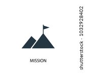 mission icon. simple element... | Shutterstock .eps vector #1032928402