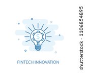 fintech innovation concept line ... | Shutterstock .eps vector #1106854895
