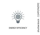 energy efficiency concept line... | Shutterstock . vector #1149196592