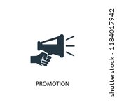 promotion icon. simple element... | Shutterstock .eps vector #1184017942