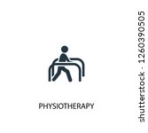 physiotherapy icon. simple... | Shutterstock .eps vector #1260390505