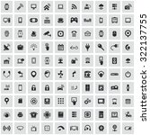 internet of things 100 icons... | Shutterstock .eps vector #322137755